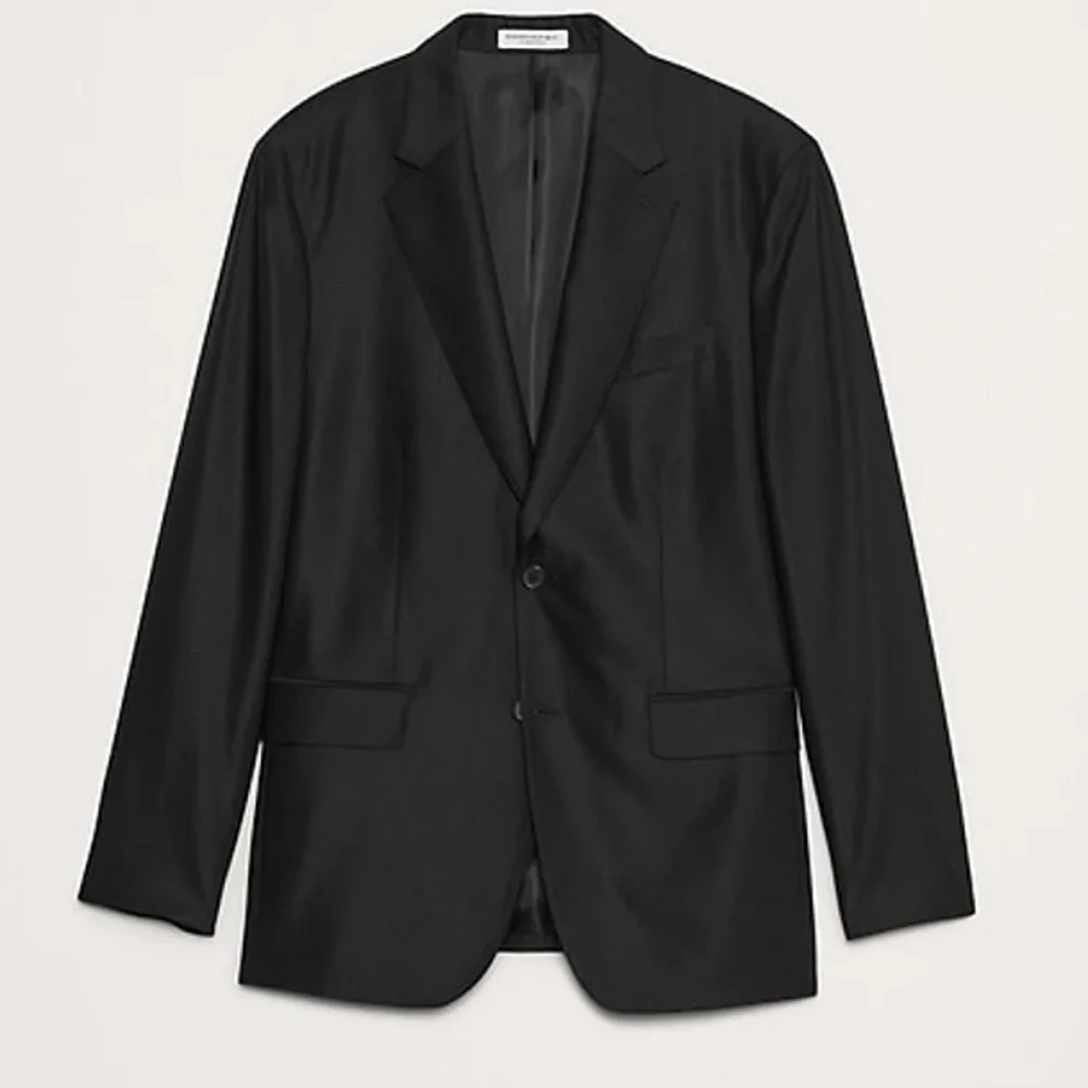 NWT! Banana Republic Black Signature Italian Hopsack Suit Jacket- Size 34 Short💖
